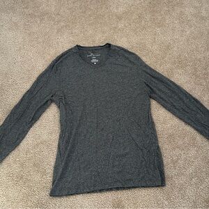 Men's Gray Long Sleeve Shirt